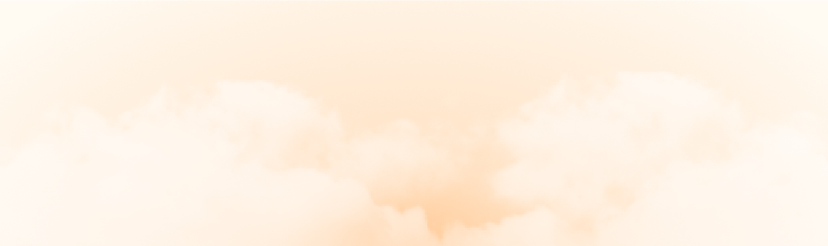Soft orange cloud background